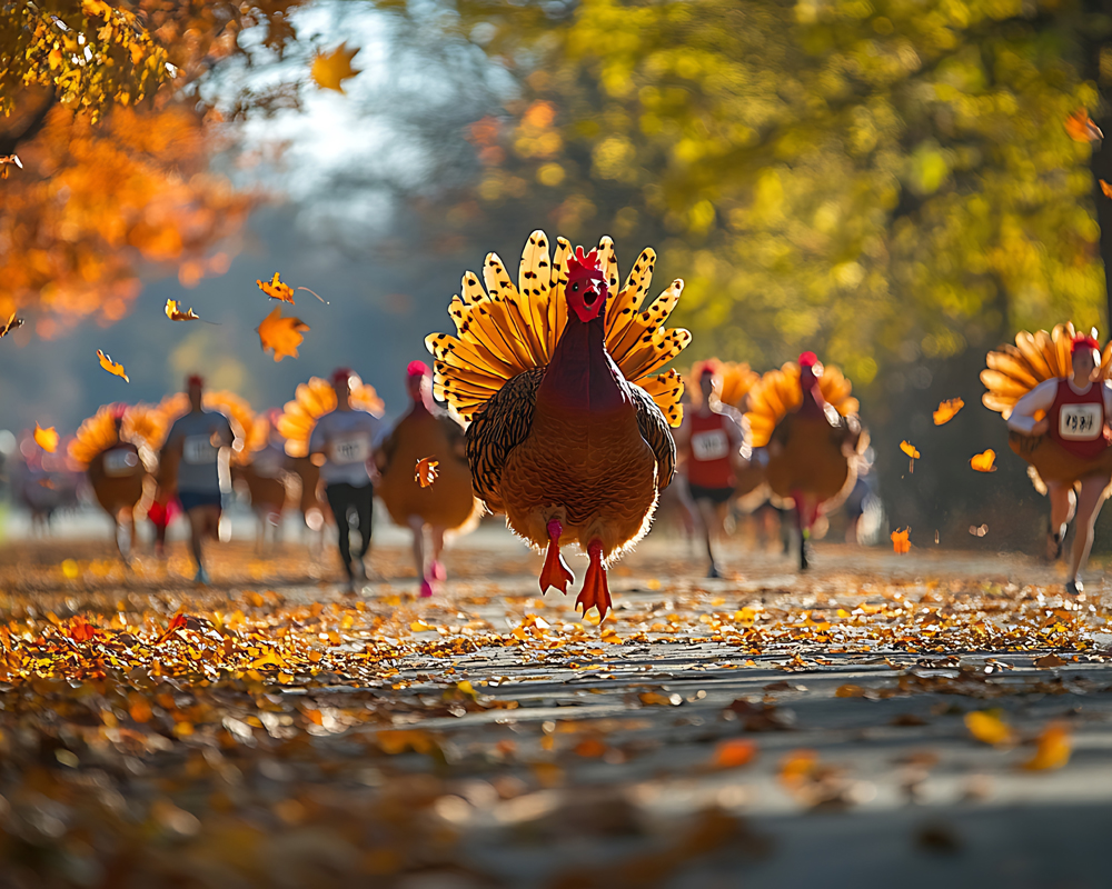 Turkey Trot! (AdobeStock 1035105591)